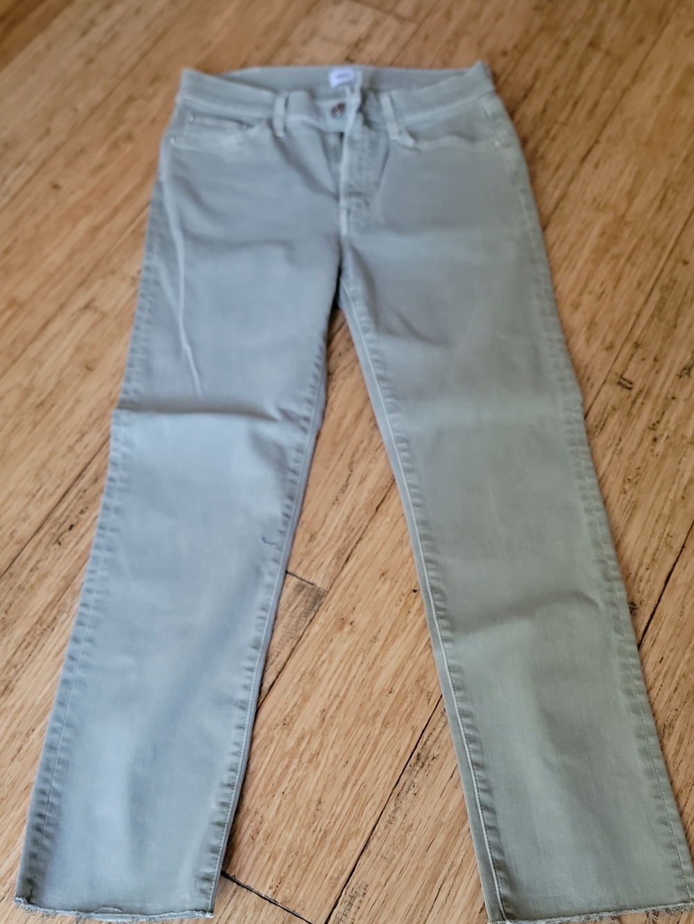 Edwin Women’s Straight-Leg Jeans in Light Sage Green
